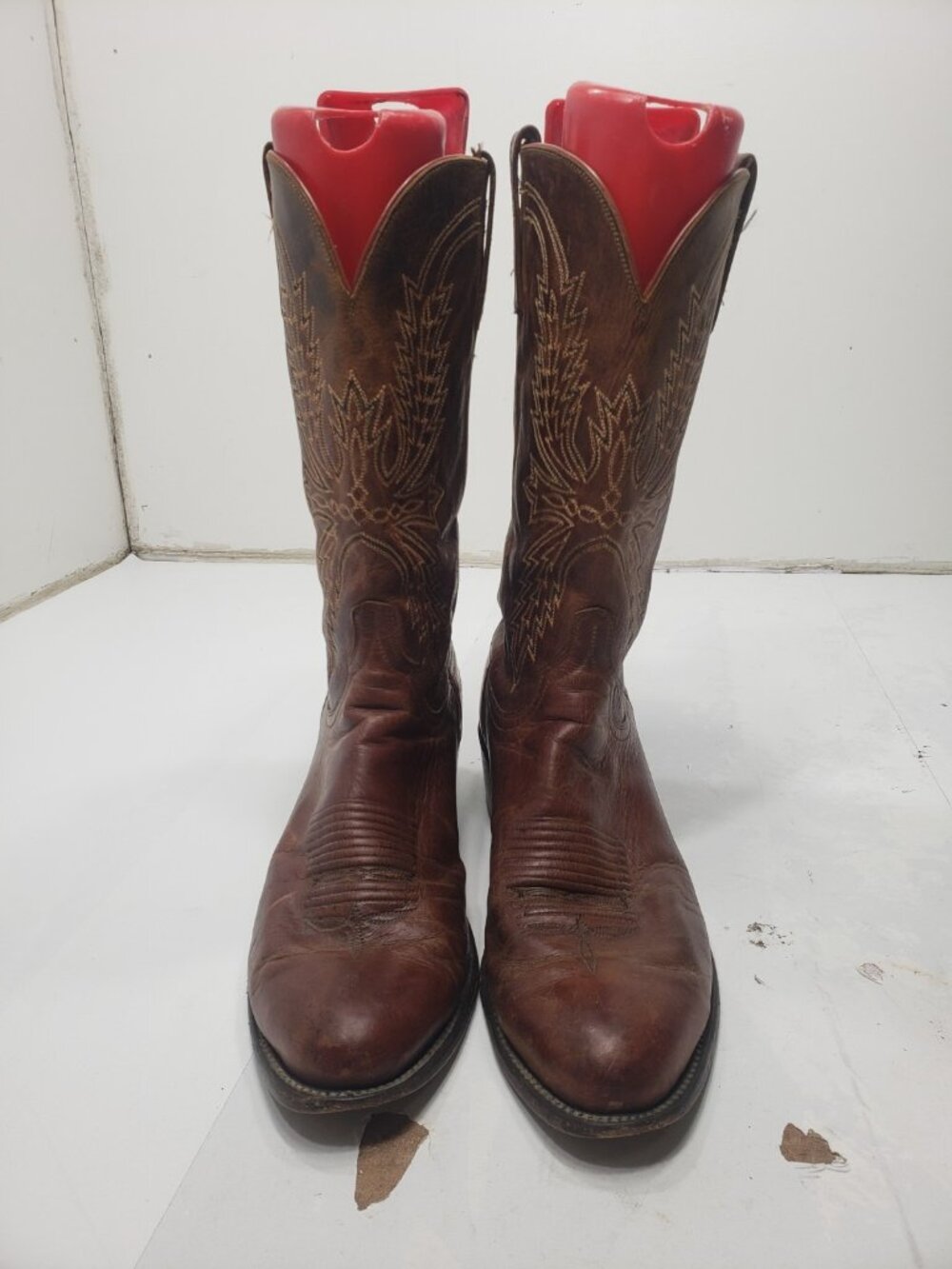 Lucchese 1883 Crayton N7697R Mad Dog Cowboy Boots Mens Size 12 D Pre Owned
